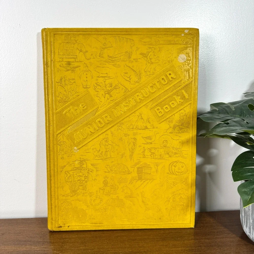 Vintage The Junior Instructor Book 1 Illustrations, Sheet Music Hardcover 1959